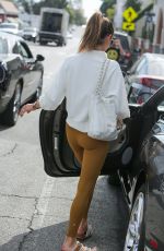 ALESSANDRA AMBROSIO Leaves a Yoga Class in Brentwood 10/31/2022