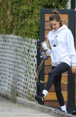 ALESSANDRA AMBROSIO Leaves Pilates Class in Los Angeles 11/01/2022