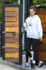ALESSANDRA AMBROSIO Leaves Pilates Class in Los Angeles 11/01/2022
