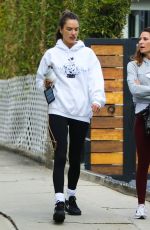 ALESSANDRA AMBROSIO Leaves Pilates Class in Los Angeles 11/01/2022