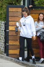 ALESSANDRA AMBROSIO Leaves Pilates Class in Los Angeles 11/01/2022