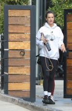 ALESSANDRA AMBROSIO Leaves Pilates Class in Los Angeles 11/01/2022