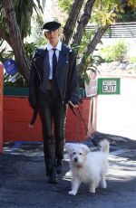 ALEXIS REN Out with Her Dog in Los Angeles 11/10/2022