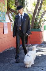 ALEXIS REN Out with Her Dog in Los Angeles 11/10/2022