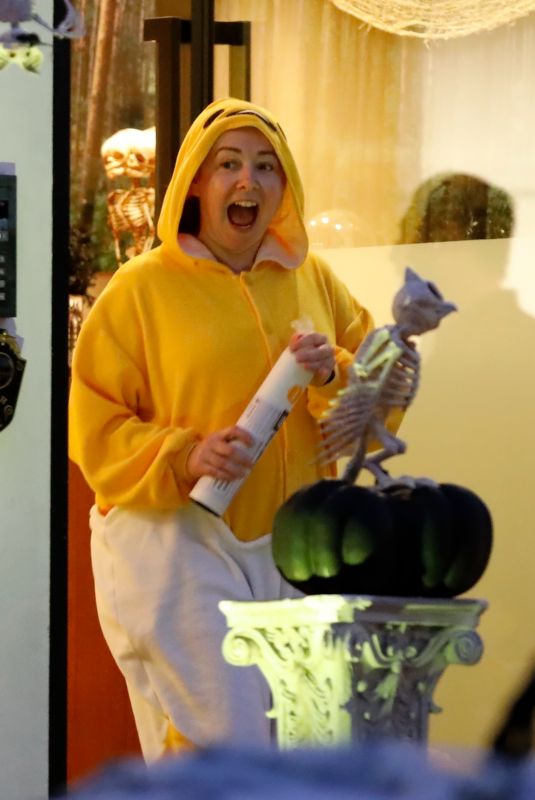 ALYSON HANNIGAN at a Halloween Party in Los Angeles 10/31/2022