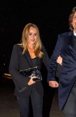 AMANDA HOLDEN and Chris Hughes on a Date Night at Scott