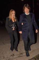 AMANDA HOLDEN and Chris Hughes on a Date Night at Scott