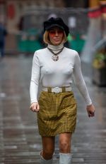 AMANDA HOLDEN Arrives at Global Radio Studios in London 11/03/2022