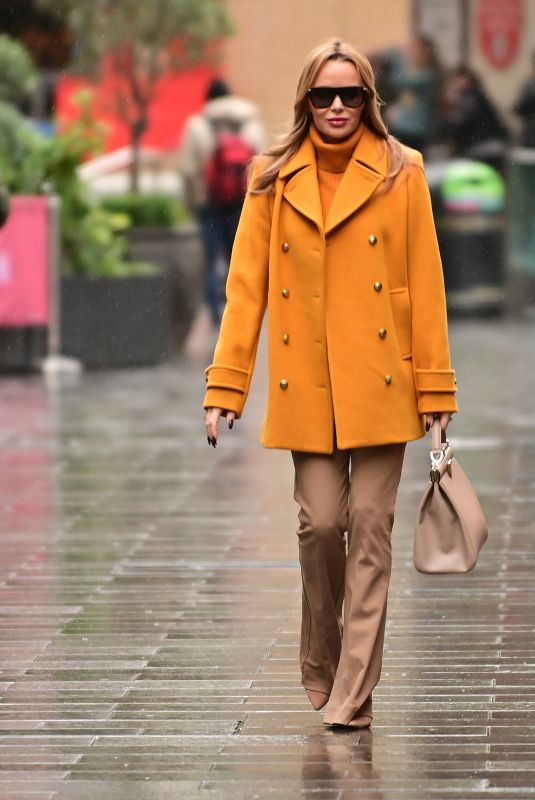 AMANDA HOLDEN Arrives at Global Radio Studios in London 11/07/2022