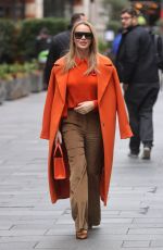 AMANDA HOLDEN Arrives at Heart Radio in London 11/11/2022