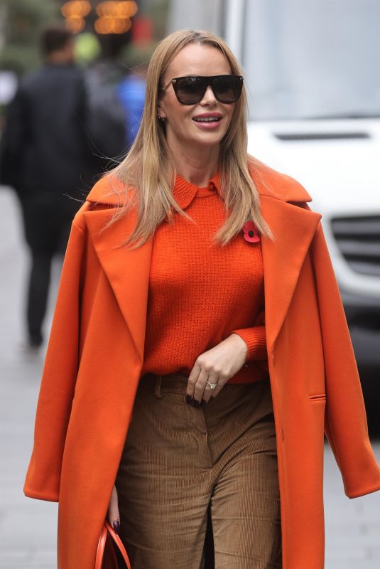 AMANDA HOLDEN Arrives at Heart Radio in London 11/11/2022