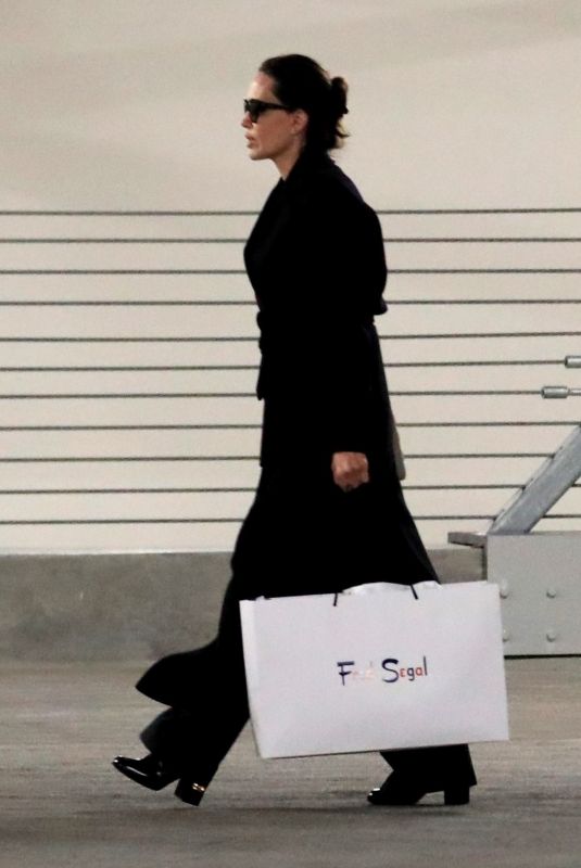 ANGELINA JOLIE Out for Early Holiday Shopping at Fred Segal in West Hollywood 11/23/2022