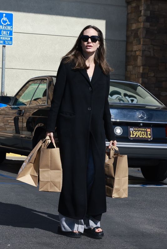 ANGELINA JOLIE Out Shopping for Groceries in Los Feliz 10/29/2022