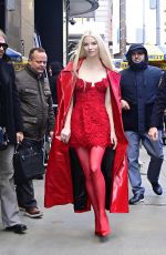 ANYA TAYLOR-JOY Arrives at Good Morning America in New York 11/14/2022