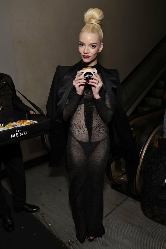 ANYA TAYLOR-JOY at The Menu Premiere Afterparty in New York 11/14/2022