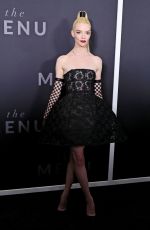 ANYA TAYLOR-JOY at The Menu Premiere at AMC Lincoln Square Theater in New York 11/14/2022