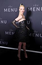 ANYA TAYLOR-JOY at The Menu Premiere at AMC Lincoln Square Theater in New York 11/14/2022