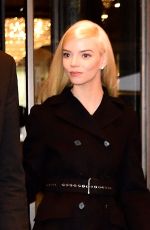 ANYA TAYLOR-JOY Leaves Her Hotel in New York 11/15/2022