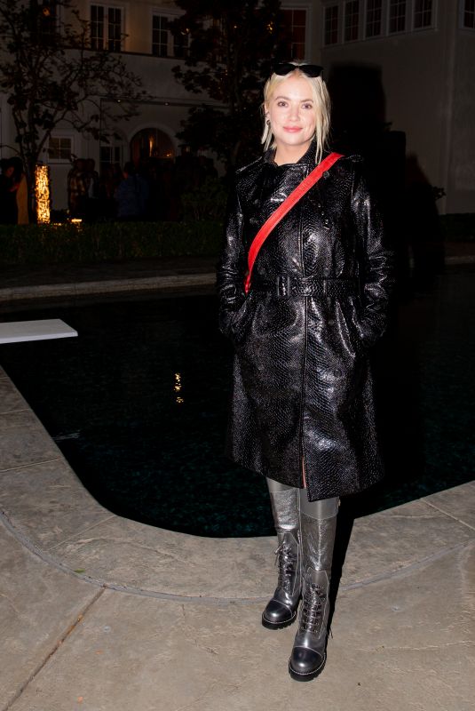 ASHLEY BENSON Arrives at Cultured x The Future Perfect 10 Year Anniversary Party in Los Angeles 11/03/2022