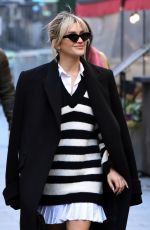 ASHLEY ROBERTS Arrives at Global Radio Studios in London 11/02/2022