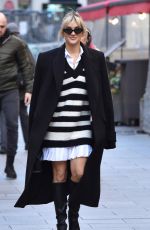 ASHLEY ROBERTS Arrives at Global Radio Studios in London 11/02/2022