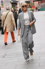 ASHLEY ROBERTS Arrives at Heart Radio in London 11/10/2022