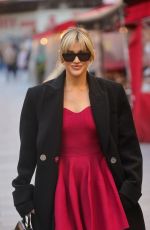 ASHLEY ROBERTS Arrives at Heart Radio Show in London 11/18/2022