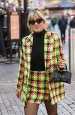 ASHLEY ROBERTS Arrives for Her Radio Appearance in London 11/28/2022