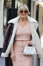 ASHLEY ROBERTS Leaves Heart Breakfast Radio in London 11/04/2022