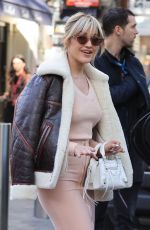ASHLEY ROBERTS Leaves Heart Breakfast Radio in London 11/04/2022