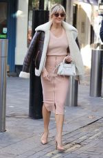 ASHLEY ROBERTS Leaves Heart Breakfast Radio in London 11/04/2022