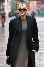 ASHLEY ROBERTS Leaves Heart Breakfast Radio in London 11/17/2022
