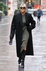 ASHLEY ROBERTS Leaves Heart Breakfast Radio in London 11/17/2022