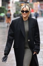 ASHLEY ROBERTS Leaves Heart Breakfast Radio in London 11/17/2022