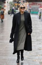 ASHLEY ROBERTS Leaves Heart Breakfast Radio in London 11/17/2022