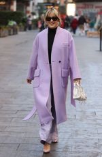 ASHLEY ROBERTS Leaves Heart Breakfast Radio Studios in London 11/25/2022