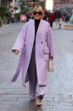 ASHLEY ROBERTS Leaves Heart Breakfast Radio Studios in London 11/25/2022
