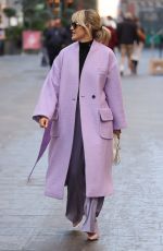 ASHLEY ROBERTS Leaves Heart Breakfast Radio Studios in London 11/25/2022
