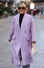 ASHLEY ROBERTS Leaves Heart Breakfast Radio Studios in London 11/25/2022