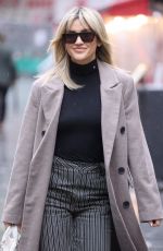 ASHLEY ROBERTS Leaves Heart Breakfast Studios in London 11/21/2022
