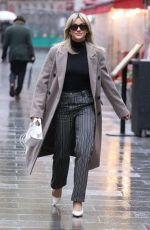 ASHLEY ROBERTS Leaves Heart Breakfast Studios in London 11/21/2022