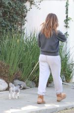 ASHLEY TISDALE Out with Her Dog in Los Feliz 11/08/2022