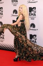 AVA MAX at MTV Europe Music Awards 2022 at PSD Bank Dome 11/13/2022