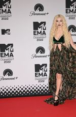 AVA MAX at MTV Europe Music Awards 2022 at PSD Bank Dome 11/13/2022