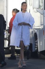 BELLA HADID on the Set of a Commercial in Malibu 11/03/2022