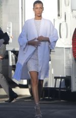 BELLA HADID on the Set of a Commercial in Malibu 11/03/2022