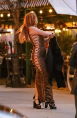 BELLA THORNE Posing for Pictures Out in New York 11/16/2022