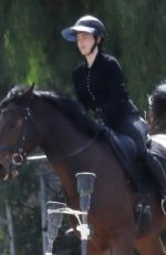 BILLIE EILISH at Horseback Riding at an Equestrian in Los Angeles 11/13/2022