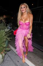 BRANDI GLANVILLE Arrives at Early Birthday Dinner at Lavo Ristorante in West Hollywood 11/12/2022