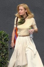 BRIE LARSON on the set of Lessons in Chemistry in Los Angeles 11/28/2022